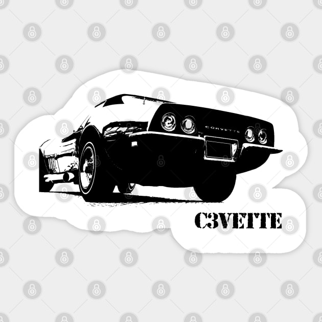 Corvette C3 Sticker by hottehue